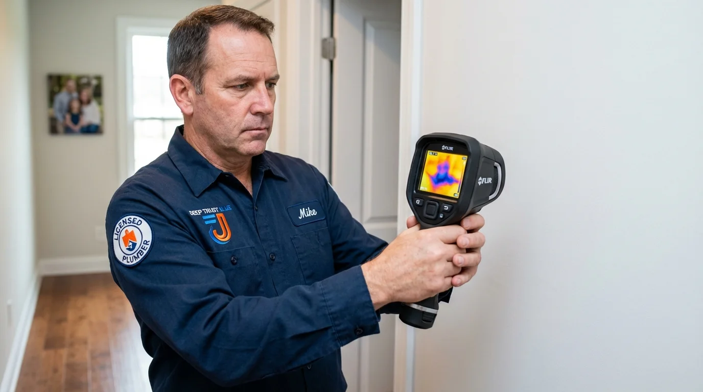 Thermal imaging leak detection by Johns Plumbing LLC in Emmett